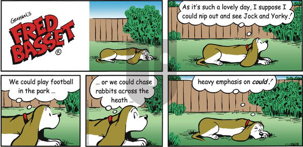 Fred Basset on Sunday September 10, 2017 Comic Strip