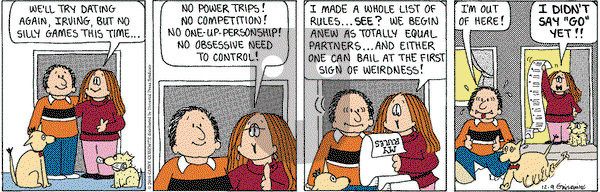 Cathy Classics on Saturday December 9, 2000 Comic Strip