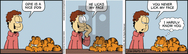 Garfield on Wednesday March 27, 2013 Comic Strip