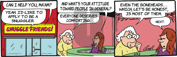 Lola on Tuesday April 23, 2019 Comic Strip