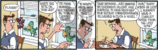 Monty on Thursday April 2, 2009 Comic Strip