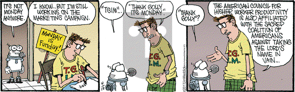 Monty on Tuesday April 18, 2017 Comic Strip