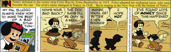 Nancy on Saturday January 13, 2018 Comic Strip