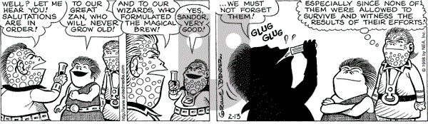 Alley Oop on Friday February 13, 1998 Comic Strip