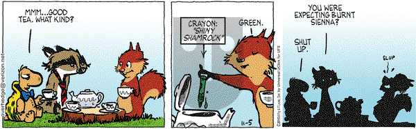 Over the Hedge on Thursday November 5, 2015 Comic Strip