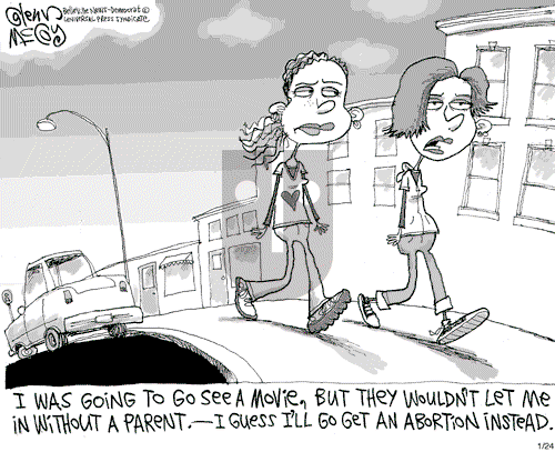 Glenn McCoy on Wednesday January 24, 2007 Comic Strip