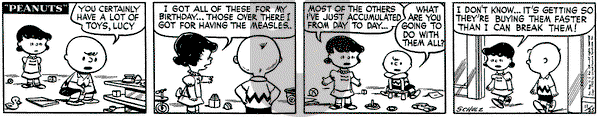 Peanuts on Tuesday November 25, 1952 Comic Strip