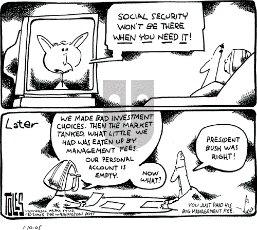 Tom Toles on Friday March 11, 2005 Comic Strip