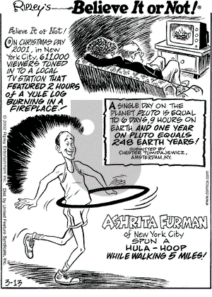 Ripley's Believe It or Not on Wednesday March 13, 2002 Comic Strip