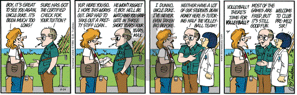 Doonesbury on Monday August 24, 2015 Comic Strip