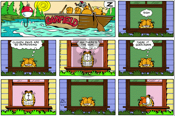 Garfield on Sunday April 11, 1993 Comic Strip