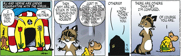 Over the Hedge on Thursday April 23, 2020 Comic Strip