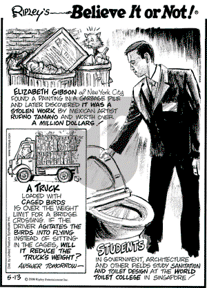 Ripley's Believe It or Not on Tuesday May 13, 2008 Comic Strip