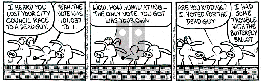 Pearls Before Swine - Wednesday November 6, 2002 Comic Strip