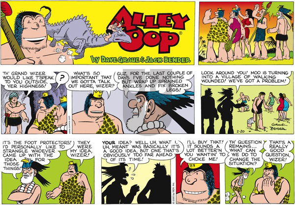 Alley Oop - Sunday February 20, 2000 Comic Strip