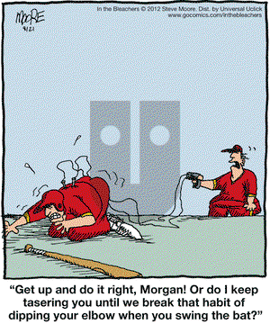 In the Bleachers on Tuesday August 21, 2012 Comic Strip