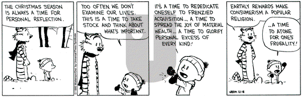 Calvin and Hobbes on Monday December 18, 1995 Comic Strip