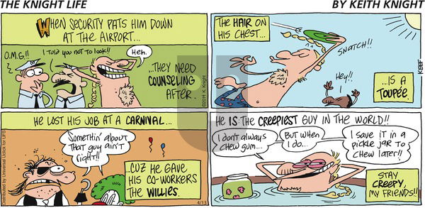 The Knight Life on Sunday April 13, 2014 Comic Strip