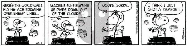 Peanuts on Wednesday October 8, 1986 Comic Strip