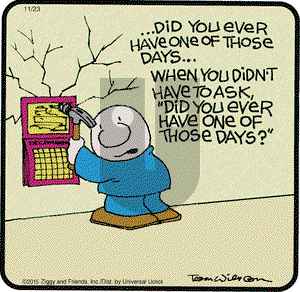 Ziggy on Monday November 23, 2015 Comic Strip