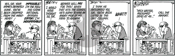 Doonesbury - Monday September 8, 1975 Comic Strip