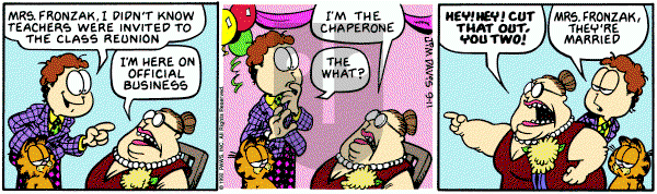 Garfield on Friday September 11, 1992 Comic Strip