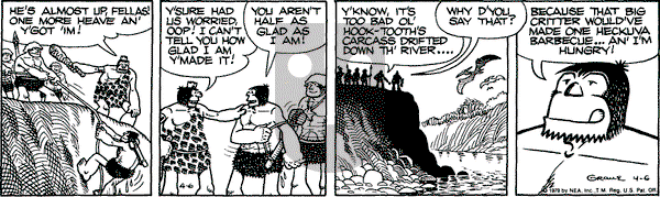Alley Oop on Friday April 6, 1979 Comic Strip