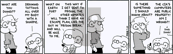 FoxTrot on Wednesday November 29, 2006 Comic Strip