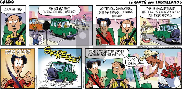 Baldo on Sunday December 9, 2007 Comic Strip