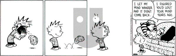 Calvin and Hobbes - Monday July 16, 2012 Comic Strip