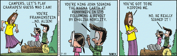 Grand Avenue on Thursday July 19, 2018 Comic Strip