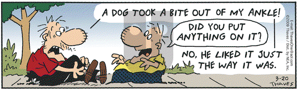 Frank and Ernest on Thursday March 26, 2009 Comic Strip