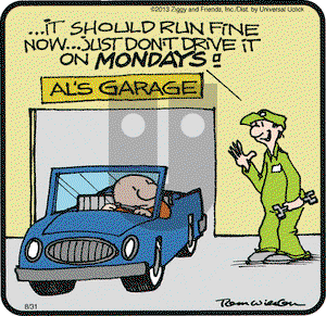 Ziggy - Saturday August 31, 2013 Comic Strip