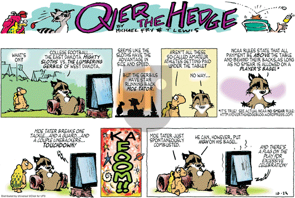 Over the Hedge on Sunday October 23, 2011 Comic Strip
