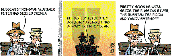 La Cucaracha on Monday March 31, 2014 Comic Strip