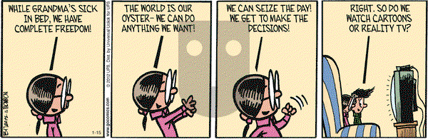 Grand Avenue on Thursday January 15, 2015 Comic Strip
