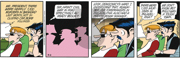 Doonesbury on Tuesday September 13, 2005 Comic Strip