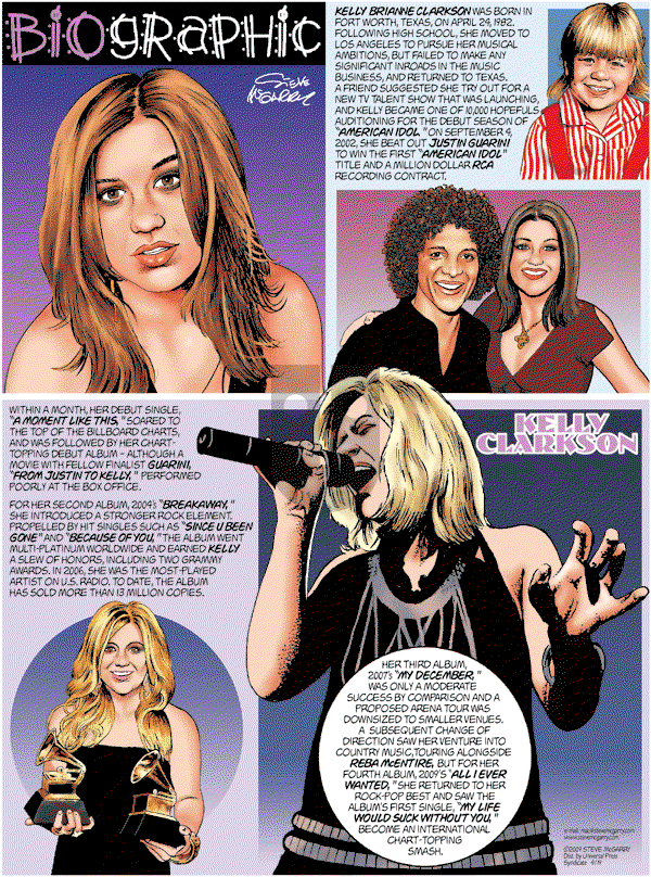 Biographic on Sunday April 19, 2009 Comic Strip