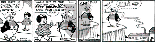 Nancy on Saturday January 29, 1949 Comic Strip