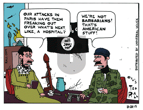 Ted Rall on Tuesday November 24, 2015 Comic Strip