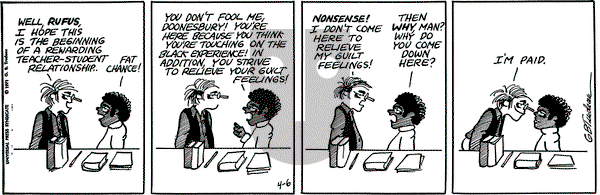 Doonesbury on Tuesday April 6, 1971 Comic Strip