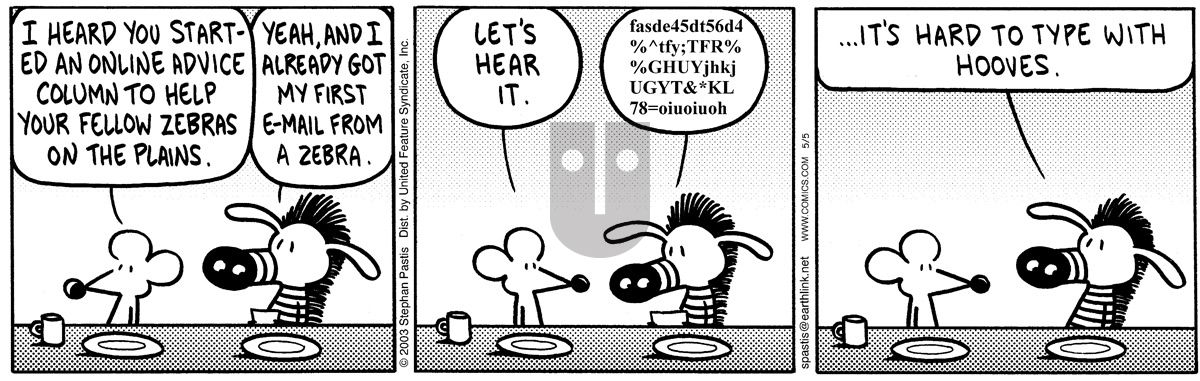 Pearls Before Swine - Monday May 5, 2003 Comic Strip