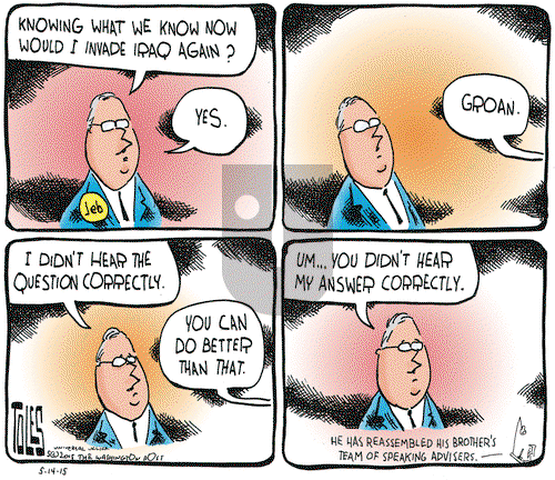 Tom Toles on Thursday May 14, 2015 Comic Strip