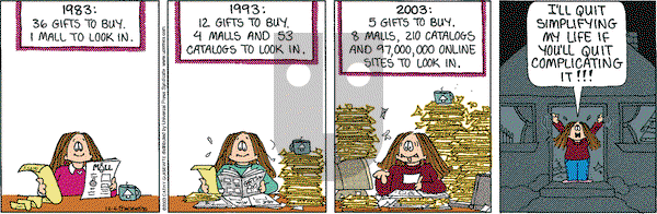 Cathy Classics on Tuesday December 2, 2003 Comic Strip