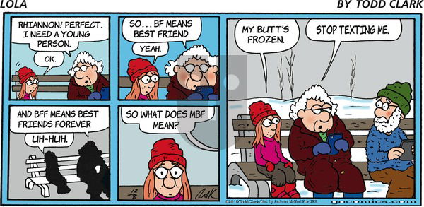 Lola on Sunday December 8, 2019 Comic Strip