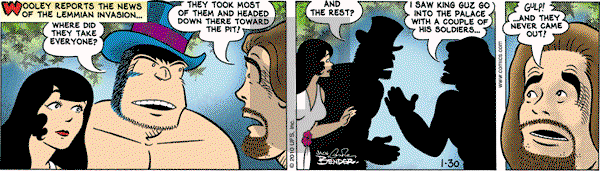 Alley Oop on Saturday January 30, 2010 Comic Strip