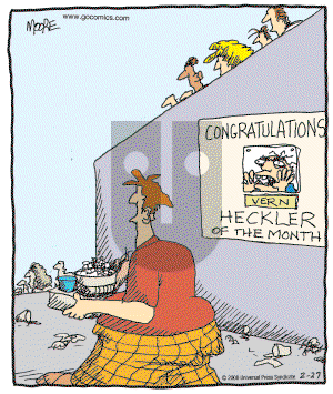 In the Bleachers - Wednesday February 27, 2008 Comic Strip