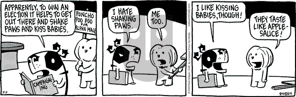 Pooch Cafe on Monday July 7, 2003 Comic Strip