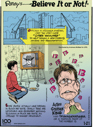 Ripley's Believe It or Not on Monday January 21, 2019 Comic Strip