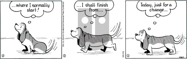 Fred Basset - Monday September 5, 2005 Comic Strip